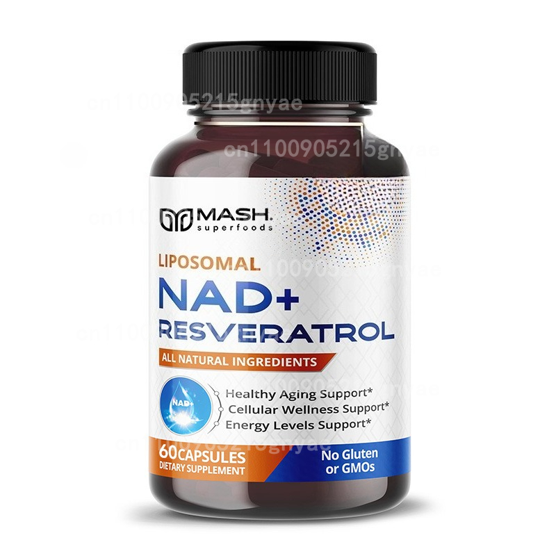 Resveratrol Capsule Anti Aging - Suplement 900mg NAD+: Nikotynamid Ribosid +