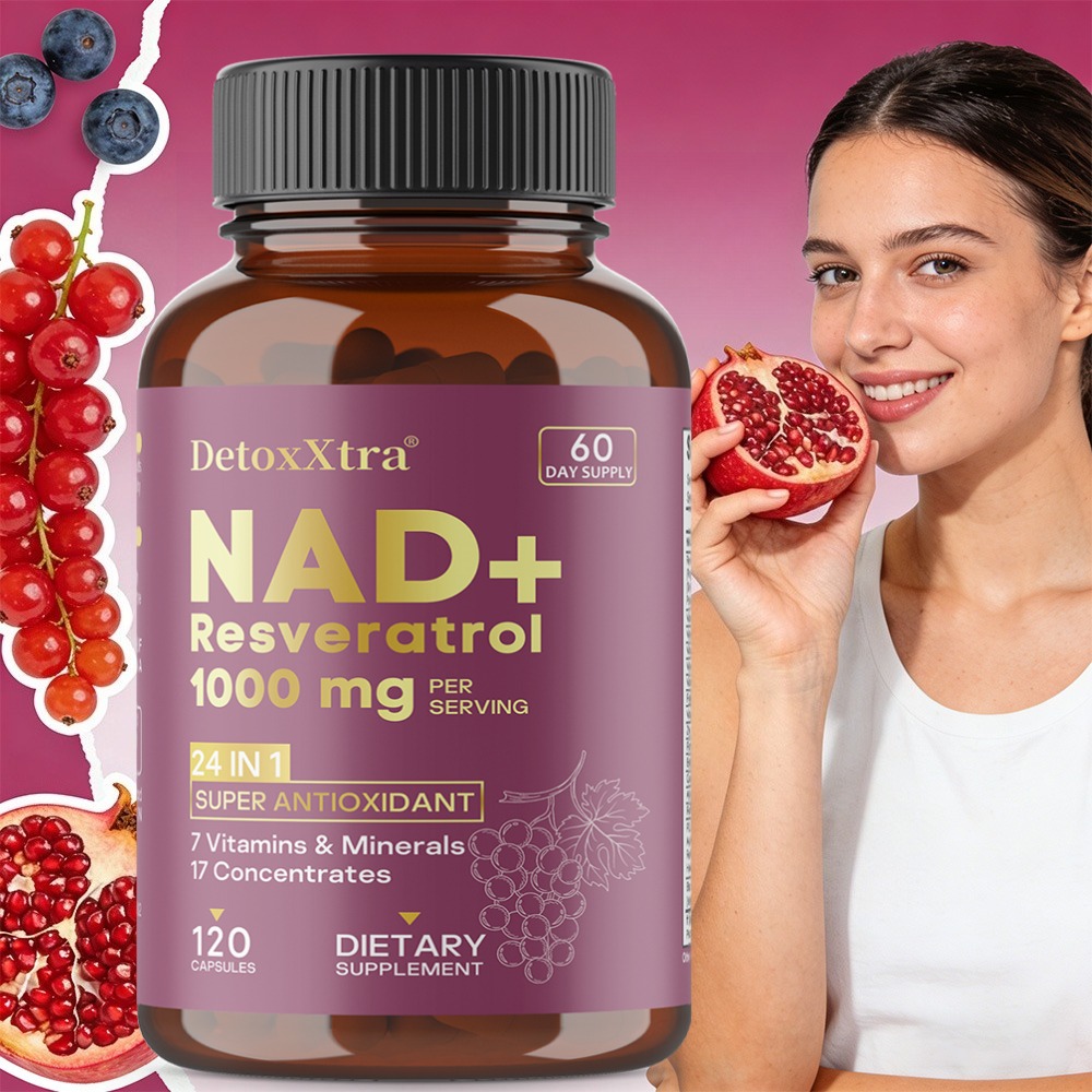 Resveratrol Capsule Anti Aging - Suplementy NAD+ Resveratrol - Zwiększają witalność