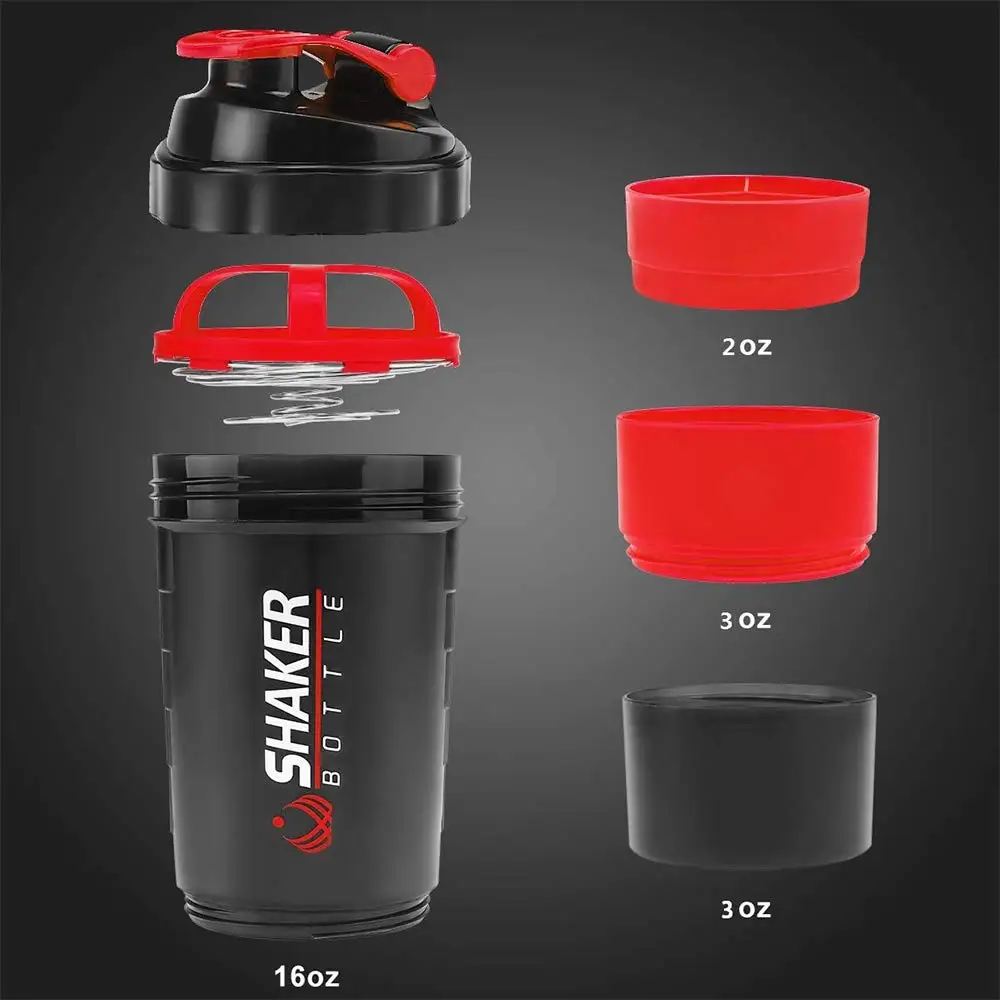 Protein Shaker Bottle - 500 ml warstwowa butelka na białko