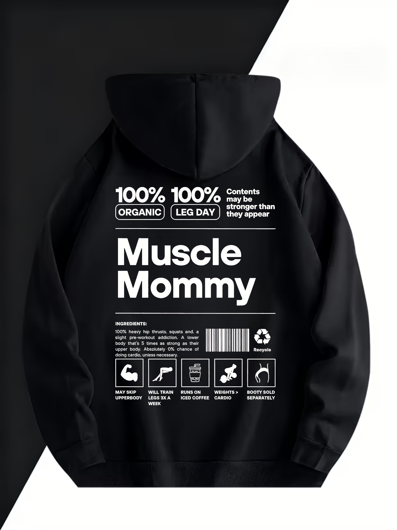 T Nutrition Fitness - Męska bluza z kapturem Fitness Fun