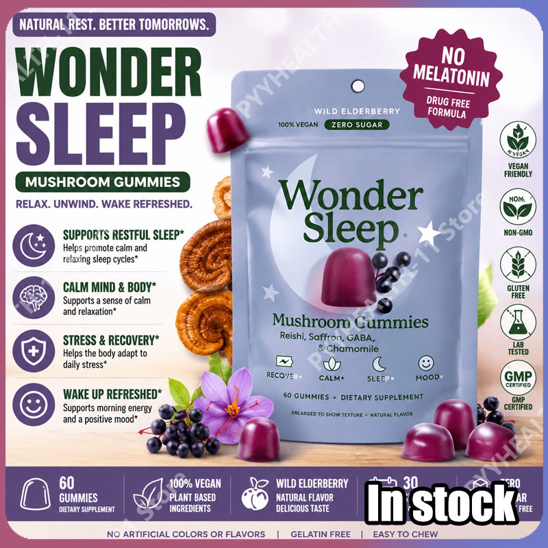 Melatonin Sleep Gummy - WonderSleep Mushroom Gummies Suplement diety w