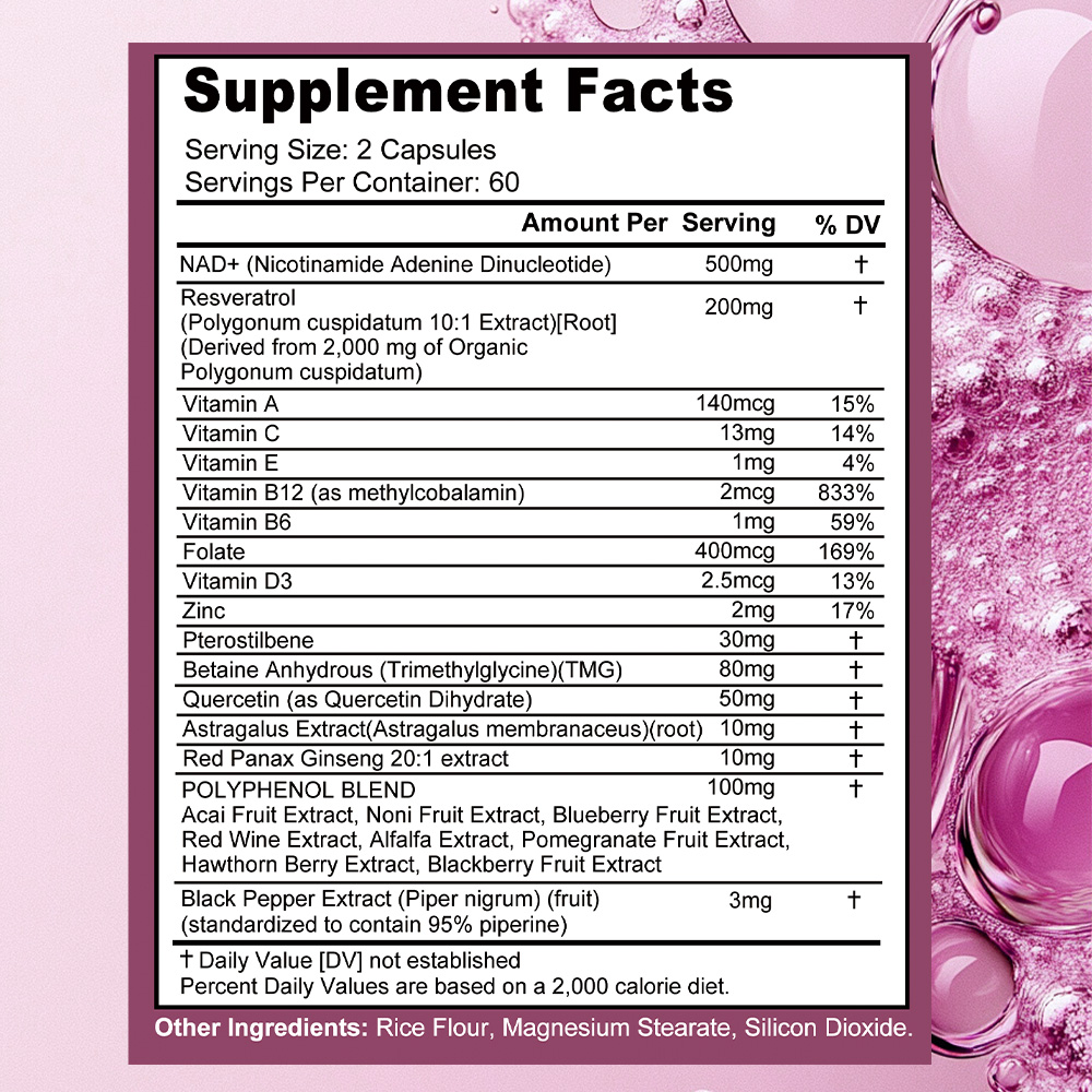 Suplementy NAD+ Resveratrol -  – Resveratrol Capsule Anti Aging recenzja i cena