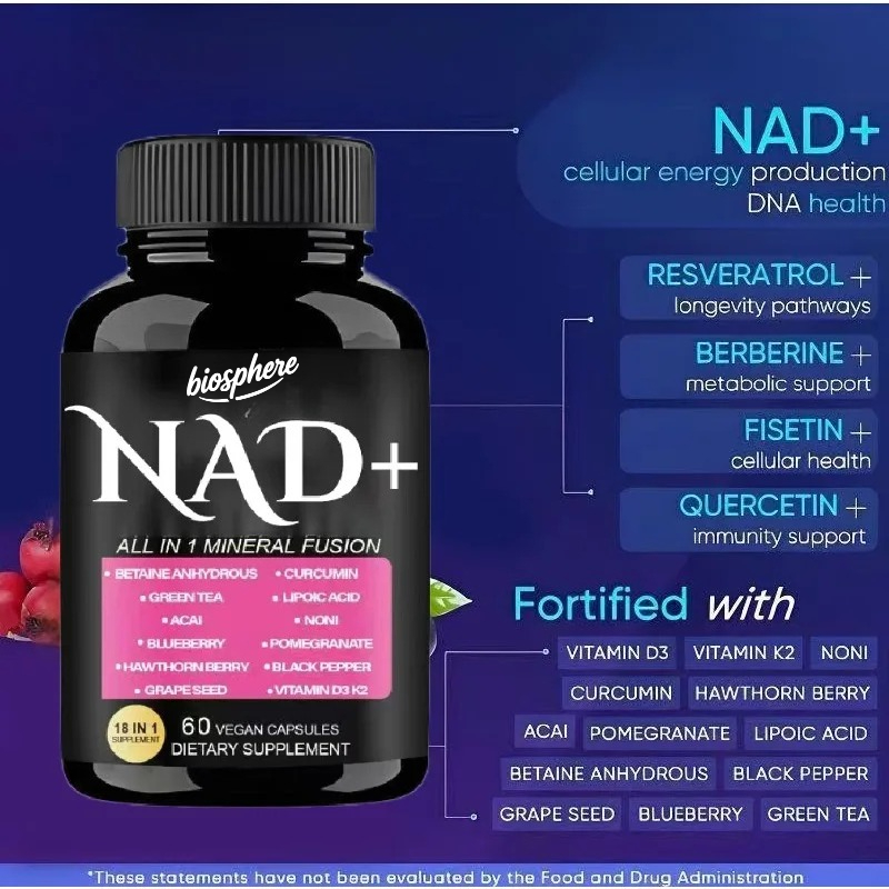 Suplement NAD (nikotynamid nuk – Resveratrol Capsule Anti Aging recenzja i cena