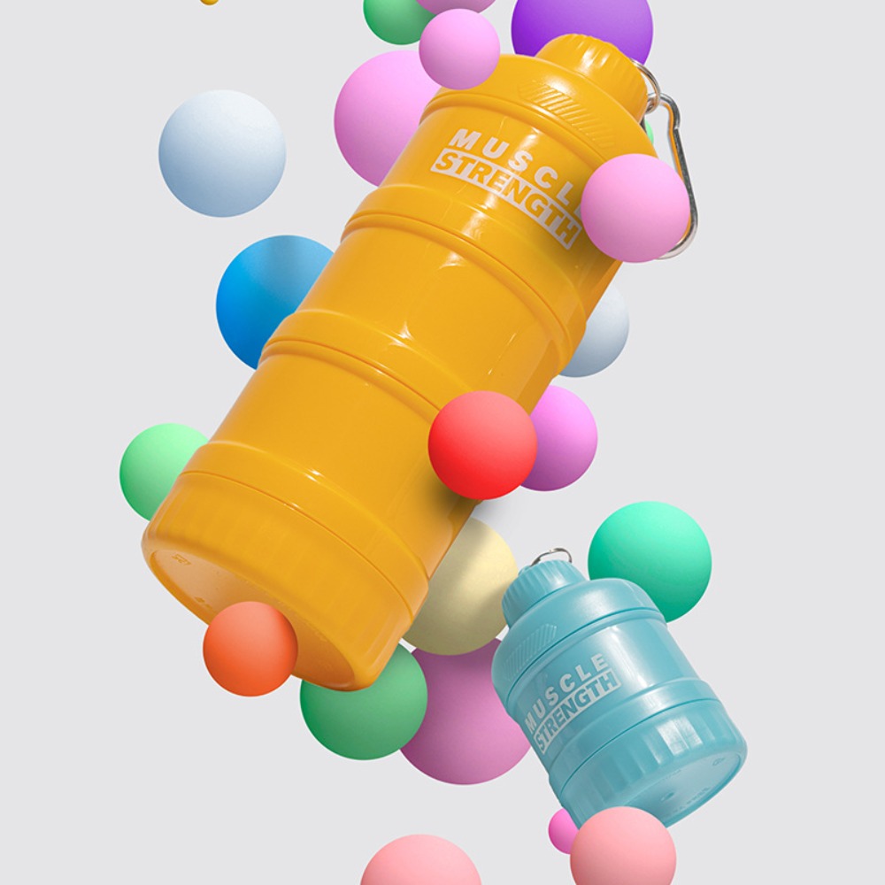 1/2/3-warstwowe przenośne pude – Protein Shaker Bottle recenzja i cena
