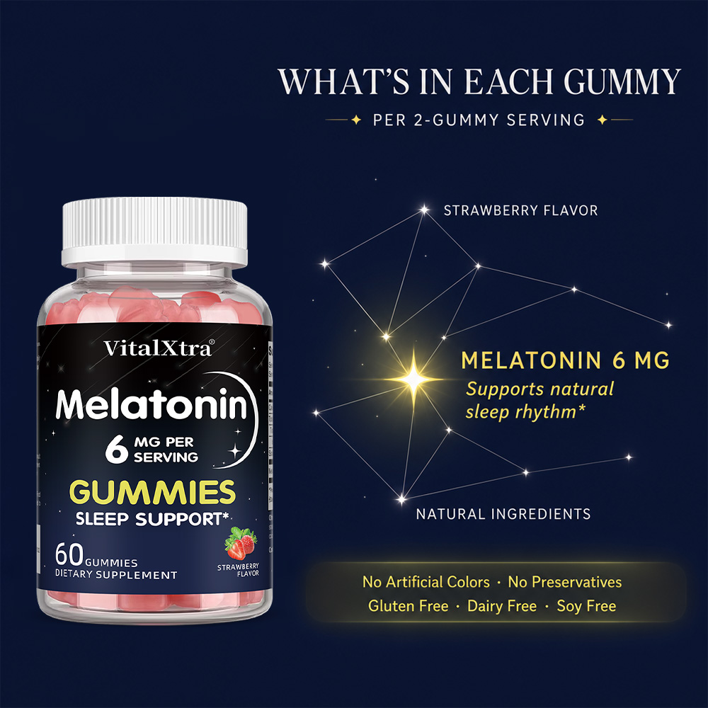 Melatonina w żelkach 6mg, natu – Melatonin Sleep Gummy recenzja i cena
