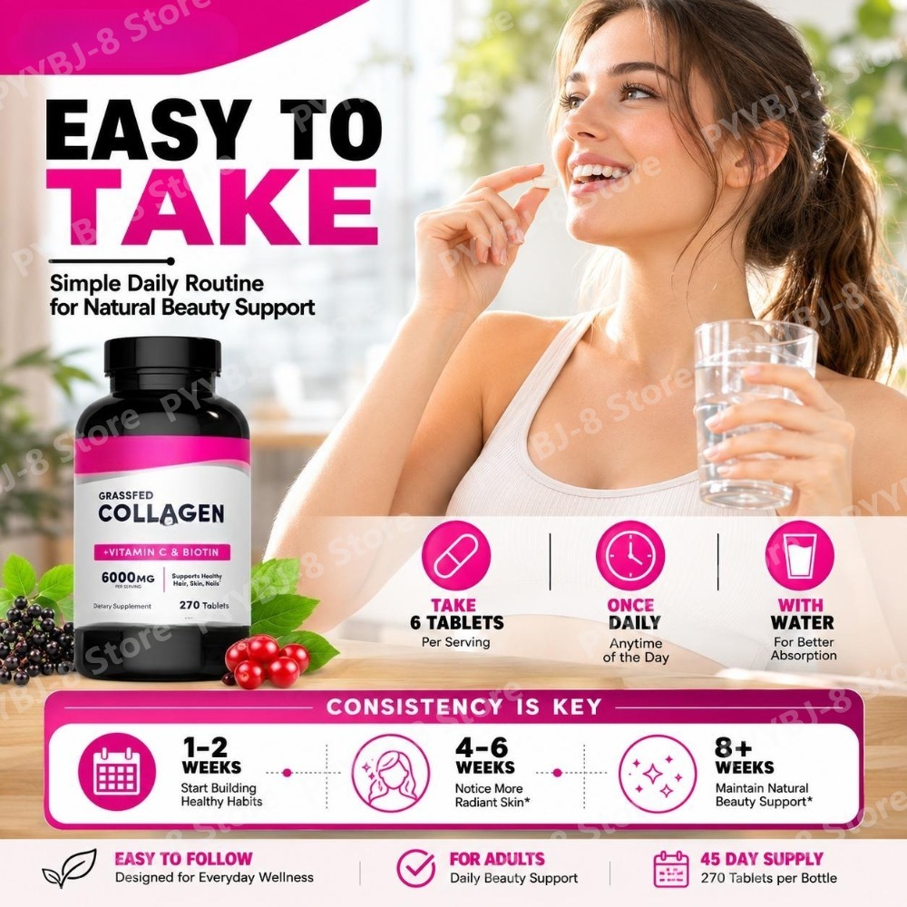 Tabletki kolagenowe 6000mg z w – Collagen Peptide Powder recenzja i cena