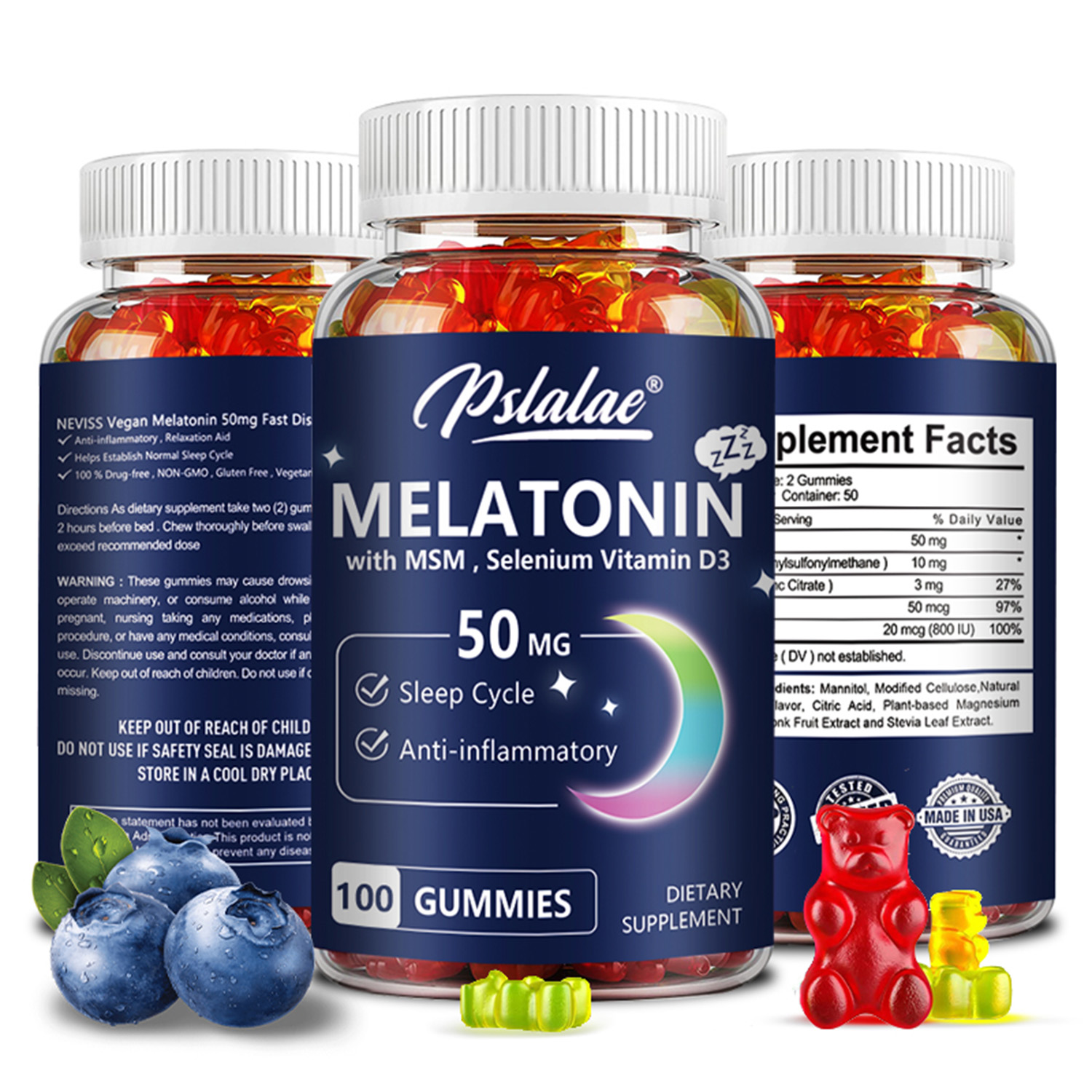 Melatonina Gummies 50 mg - Wsp – Melatonin Sleep Gummy recenzja i cena