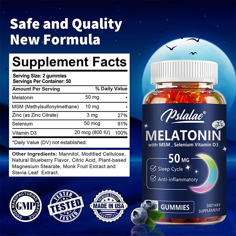 Melatonina Gummies 50 mg - Wsp – Melatonin Sleep Gummy recenzja i cena